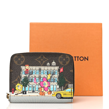 Louis Vuitton Monogram 2022 Christmas Animation New York Soho Zippy Coin Purse Yellow 7 of 7