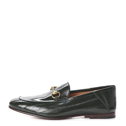 Gucci Eel Mens Brixton Horsebit Loafers 7 Verde 1 of 8