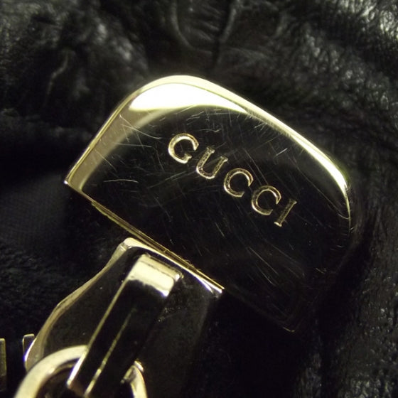 Gucci Guccissima Flat Messenger Bag Black 10 of 11