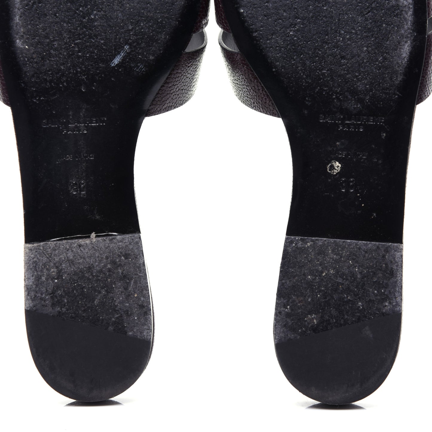 Grain De Poudre Nu Pied 05 Slide Sandals 36 Burgundy