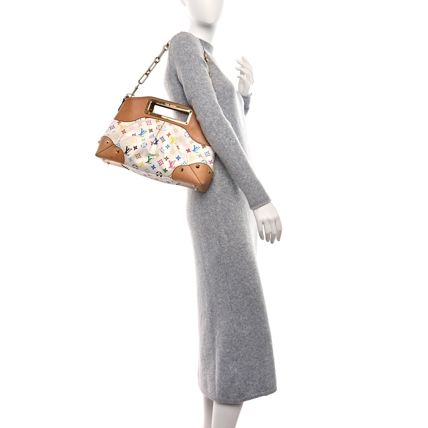 Monogram Multicolor Judy MM White