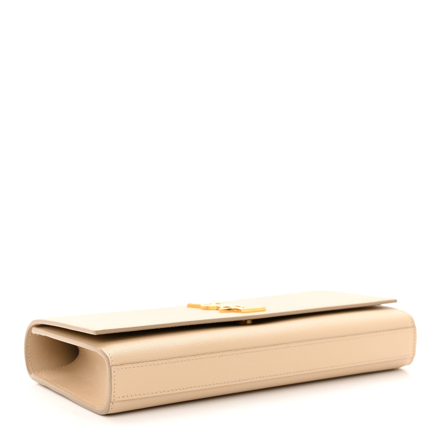 Grain De Poudre Classic Monogram Cassandre Clutch Nude Powder