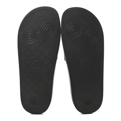 Gucci Rubber Logo Stamped Mens Slide Sandals 41 Black 5 of 6