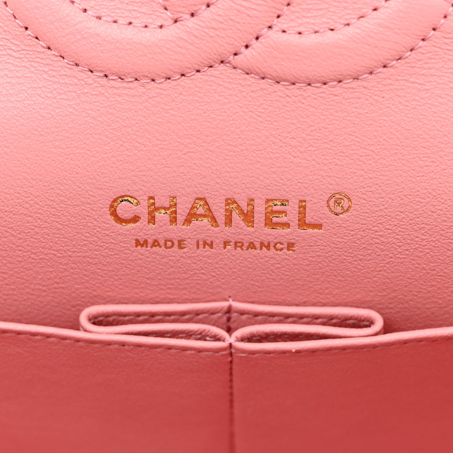 Lambskin Quilted Medium Double Flap Rose Pink