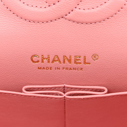 Chanel Lambskin Quilted Medium Double Flap Rose Pink 6 of 14