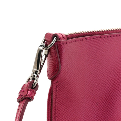 Prada Metallic Saffiano Lux Crossbody Bag Ametista 10 of 10