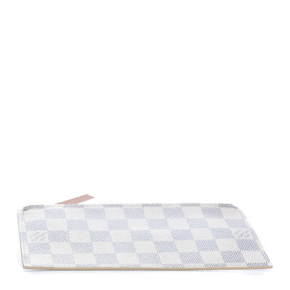 Louis Vuitton Damier Azur Felicie Chain Wallet Zippered Insert Rose Ballerine 4 of 8