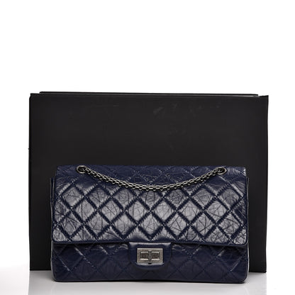 Chanel Aged Calfskin Quilted 2.55 Reissue 227 Flap Dark Blue 8 of 8