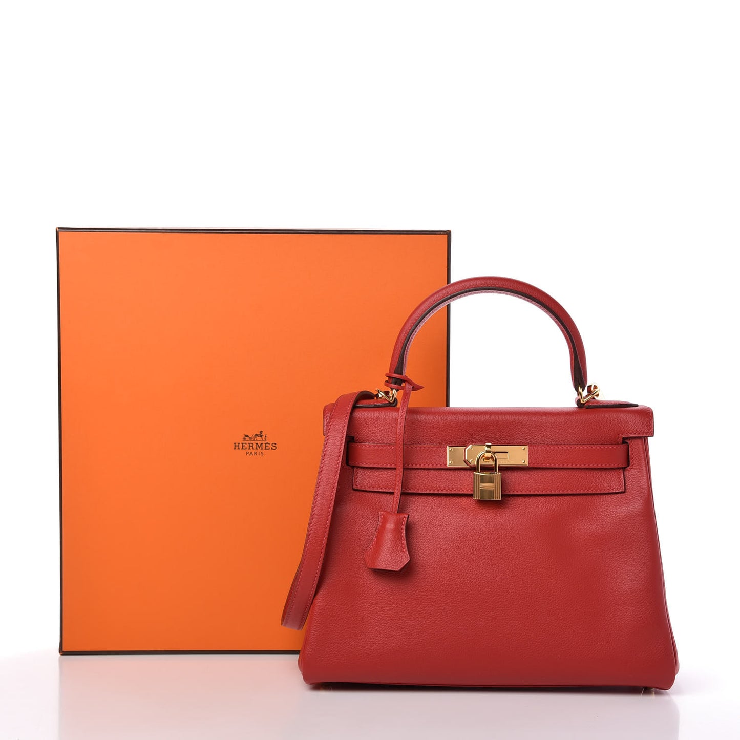 Evercolor Kelly Retourne 28 Rouge Casaque