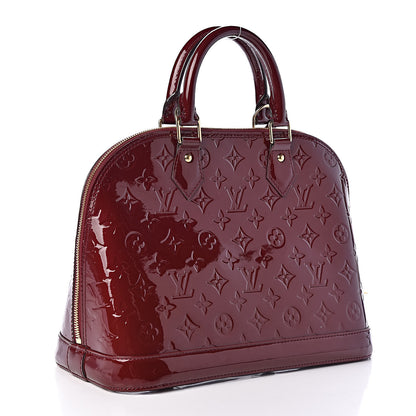 Louis Vuitton Vernis Alma PM Griotte 3 of 10
