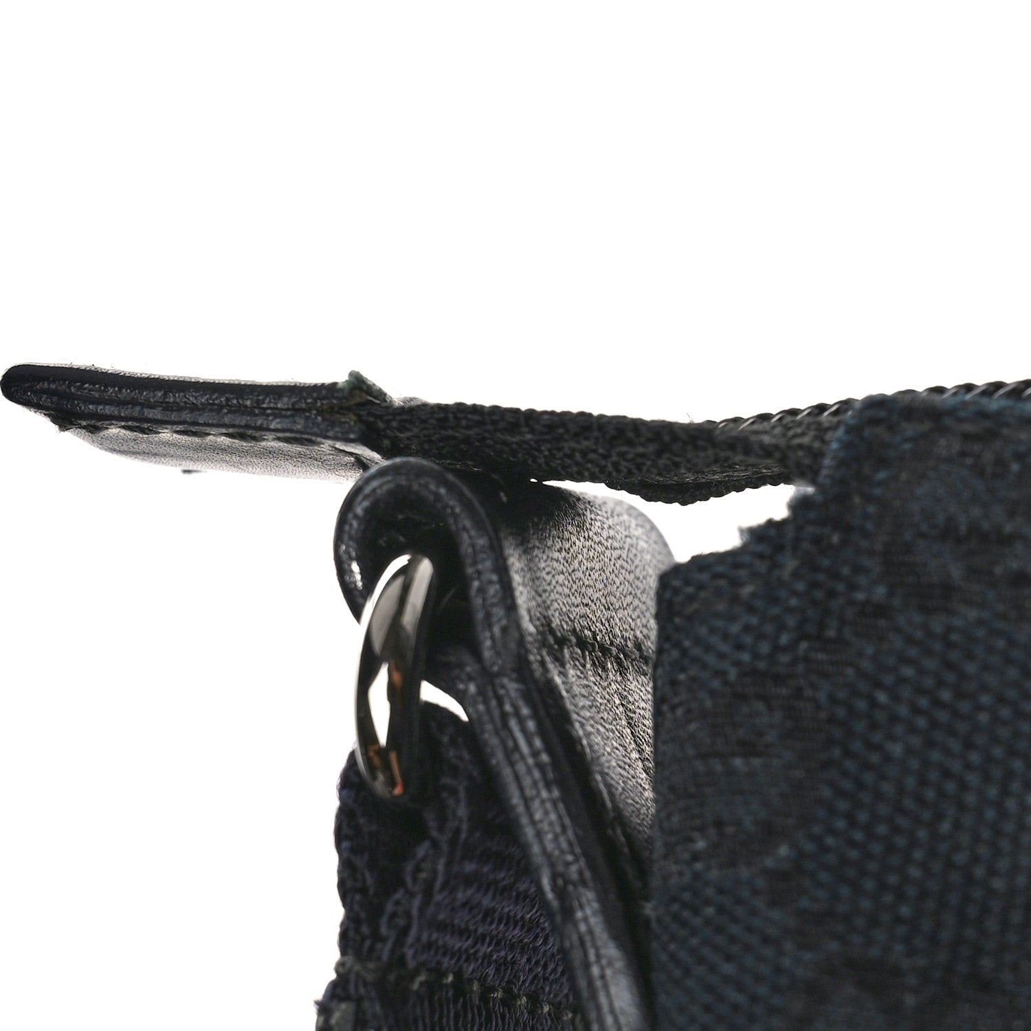 Gucci Monogram Calfskin Perforated Medium Flat Messenger Bag Black 11 of 13