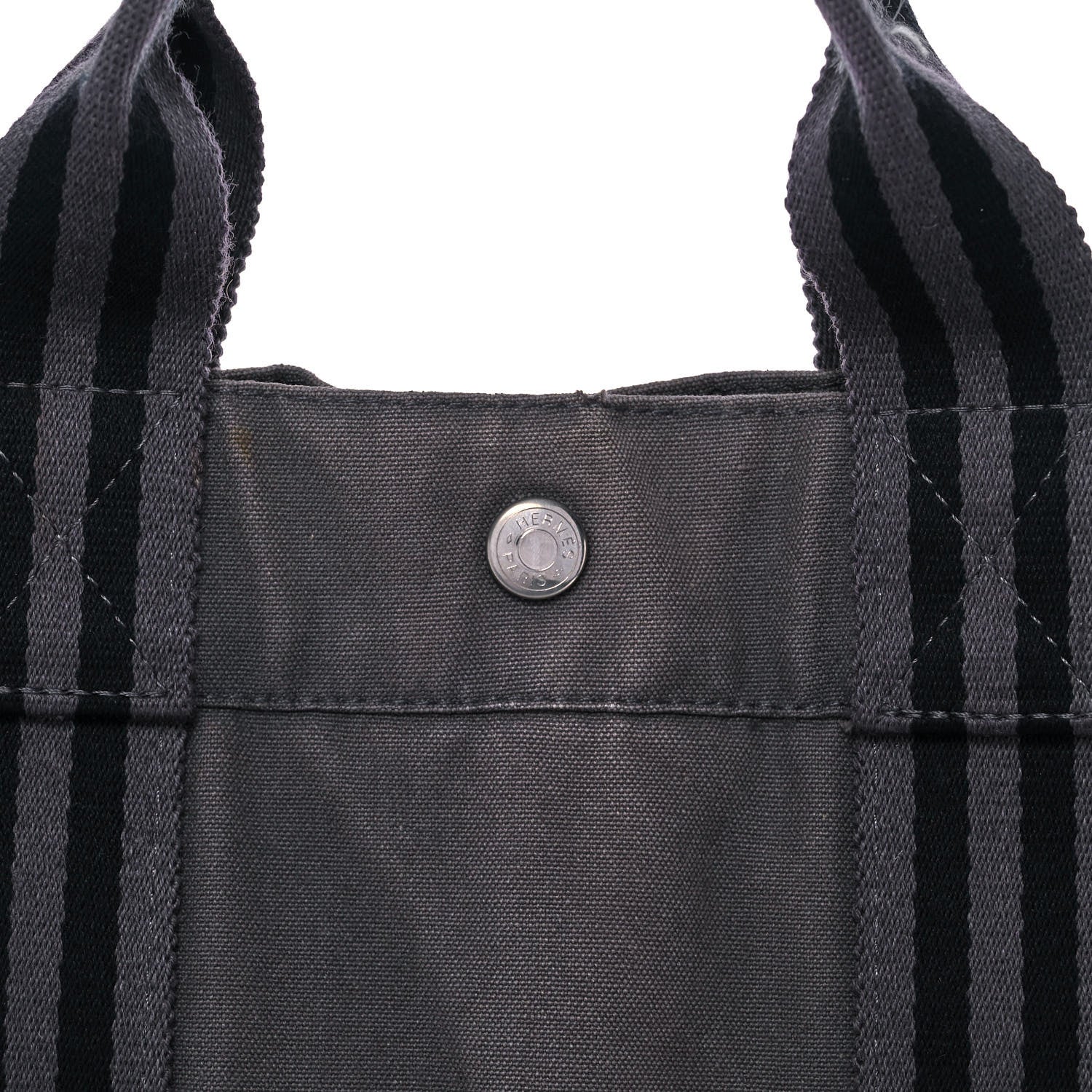 Hermes Canvas Fourre Tout MM Grey 11 of 12