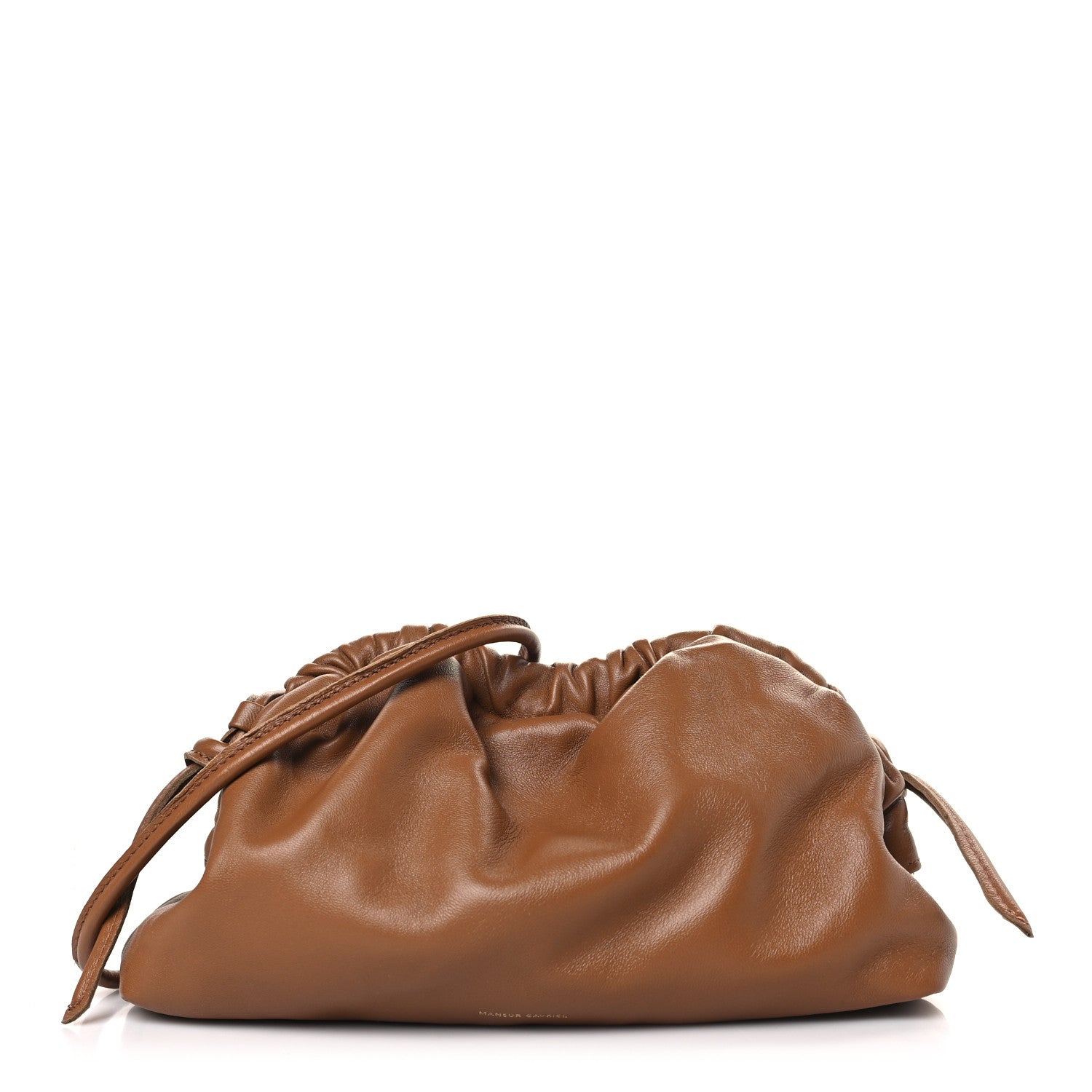Mansur Gavriel Lambskin Cloud Mini Clutch Caramel 1 of 7