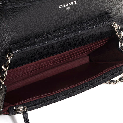 Chanel Caviar Quilted Wallet On Chain WOC Black 6 of 10