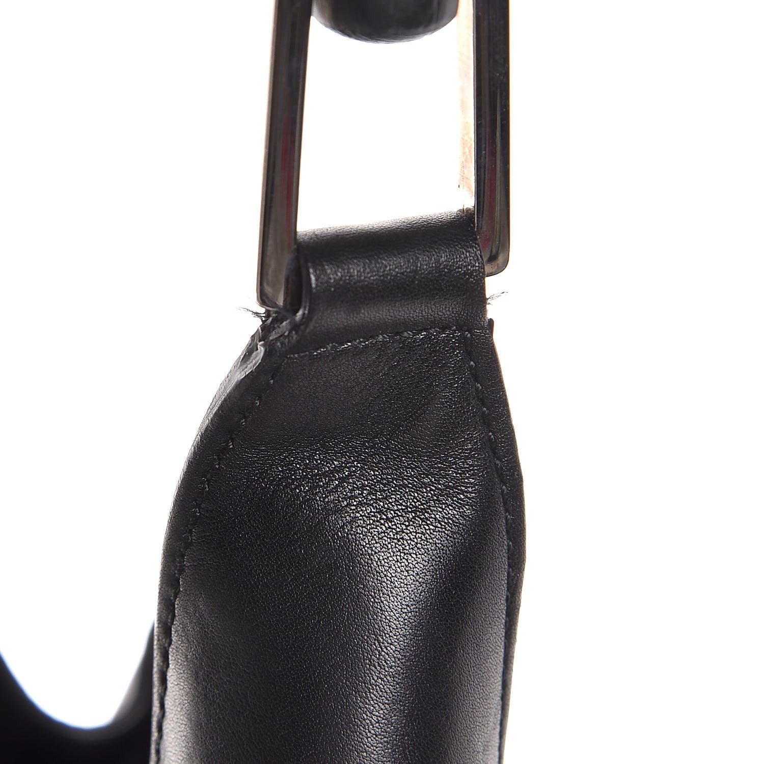 Gucci Calfskin Bamboo Top Handle Bag Black 11 of 11