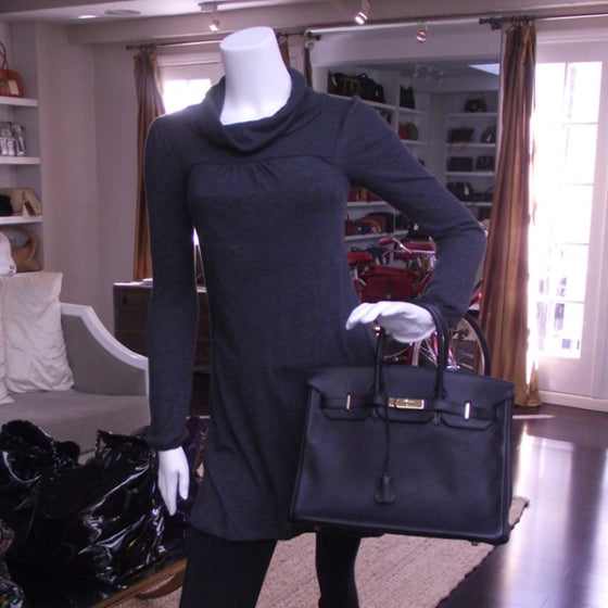 Hermes Taurillon Clemence BIRKIN 35 Noir 2 of 13