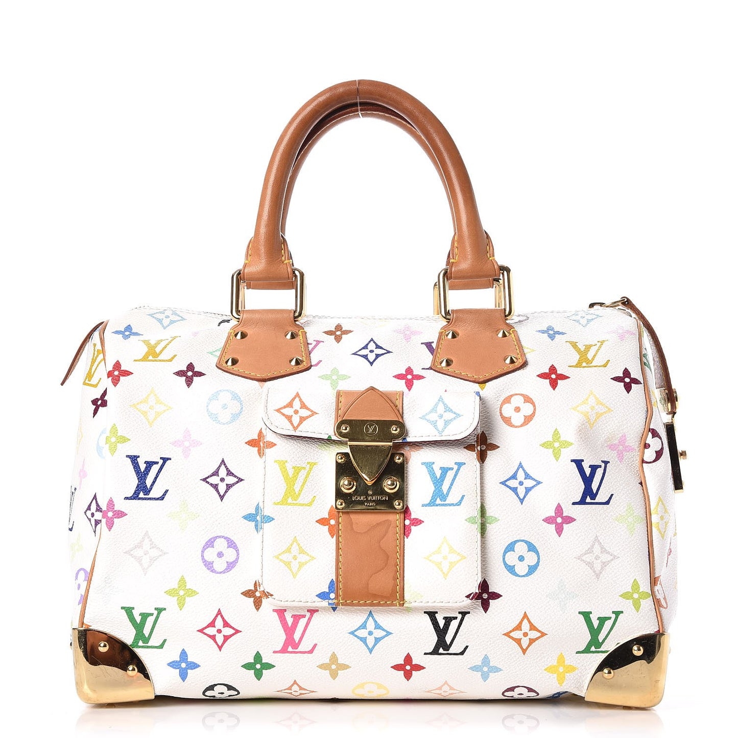 Monogram Multicolor Speedy 30 White