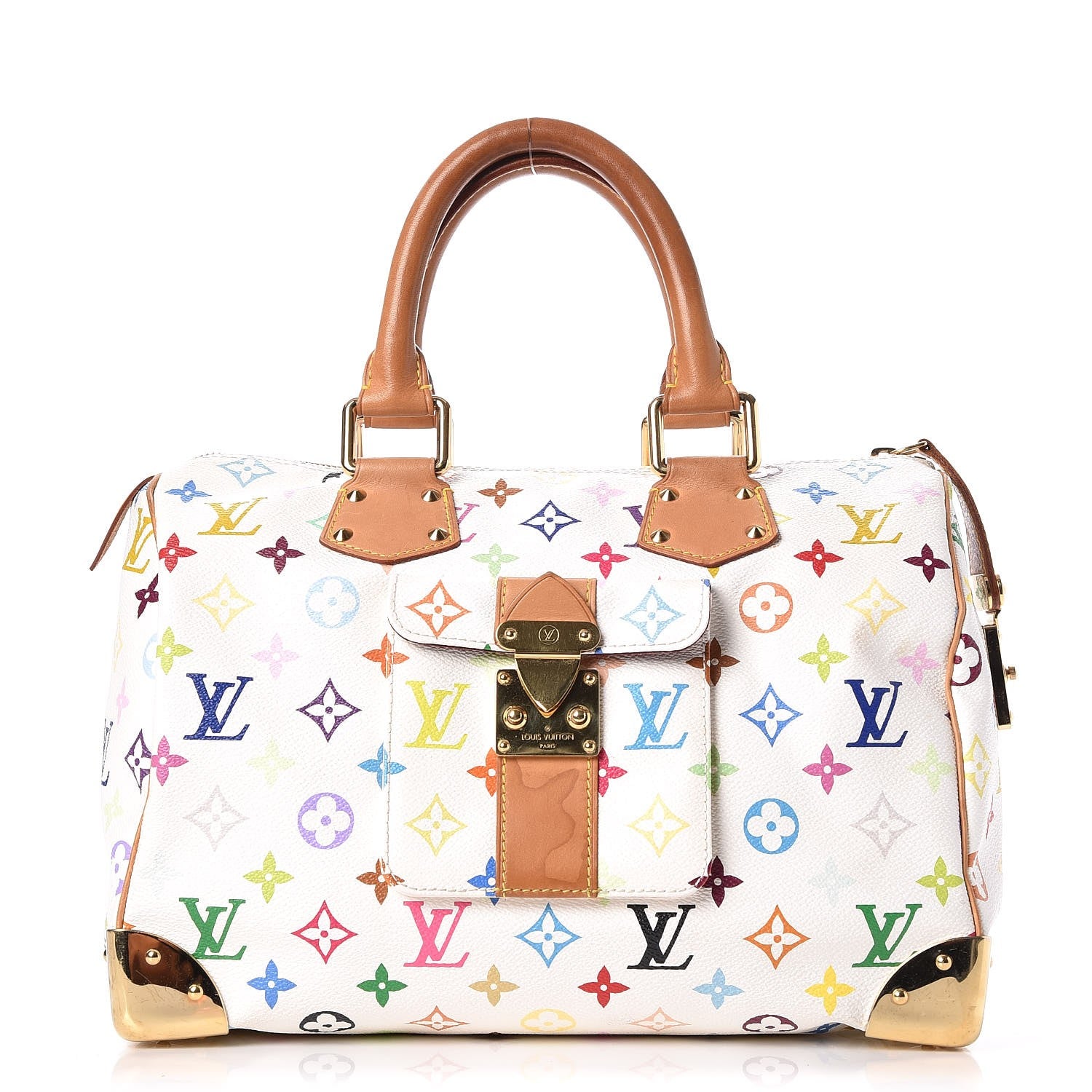 Louis Vuitton Monogram Multicolor Speedy 30 White 1 of 13
