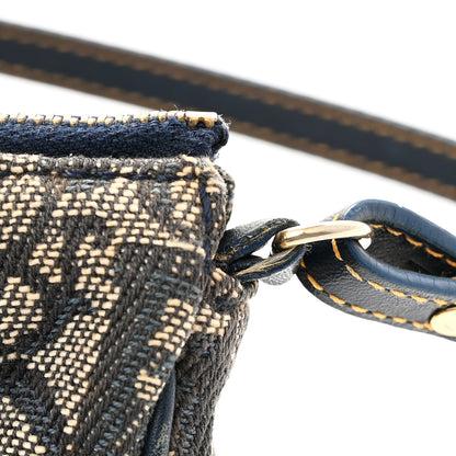Christian Dior Monogram Mini Saddle Pochette Navy 11 of 12