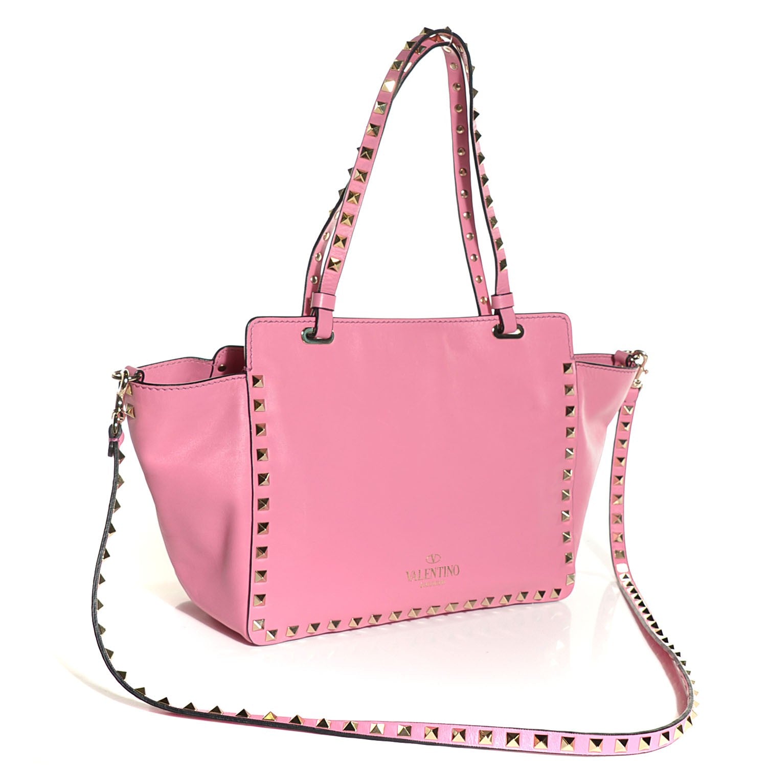 Valentino Garavani Vitello Small Rockstud Tote Ninphea 3 of 9