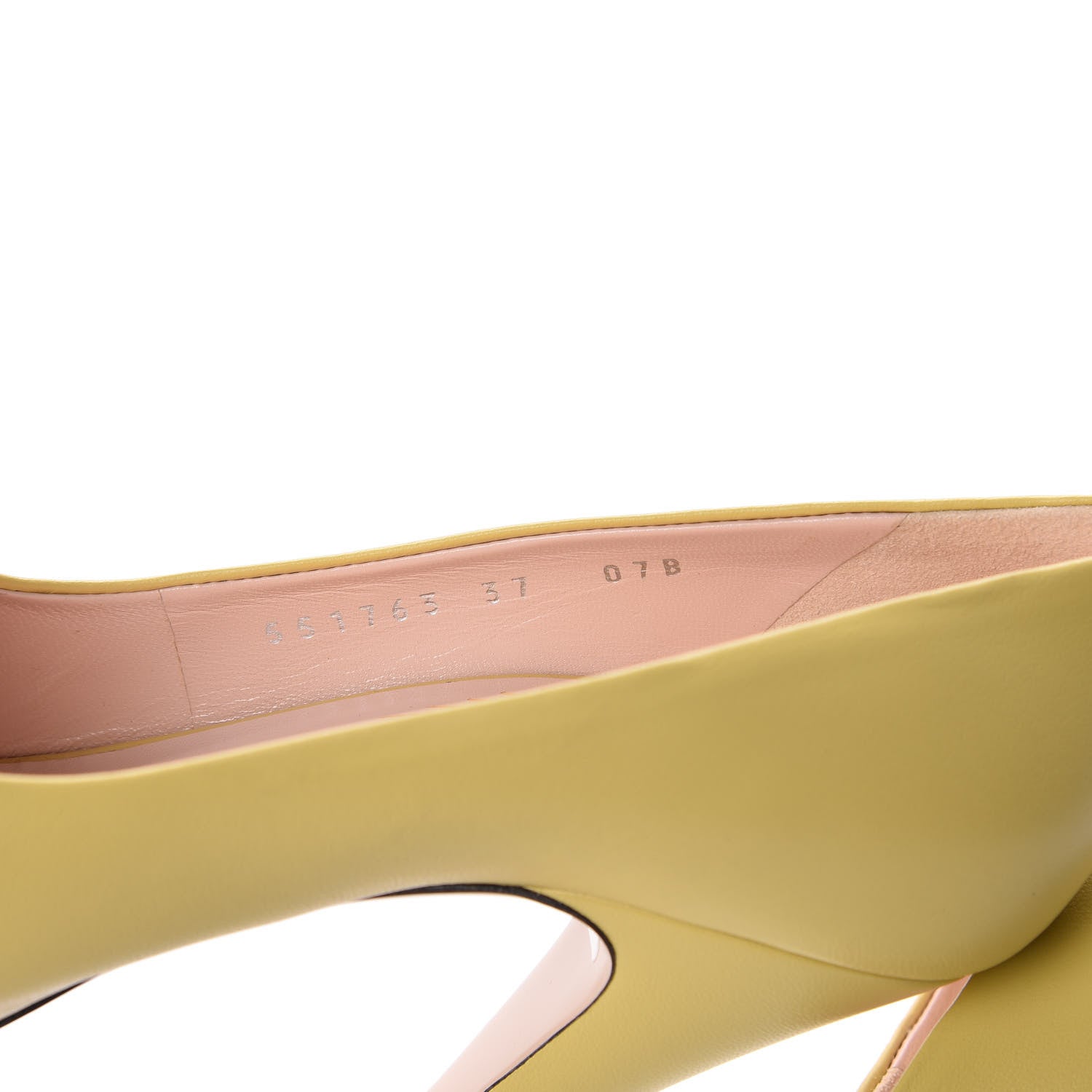 Gucci Nappa Bow High Heel Pumps 37 Light Mustard 10 of 11