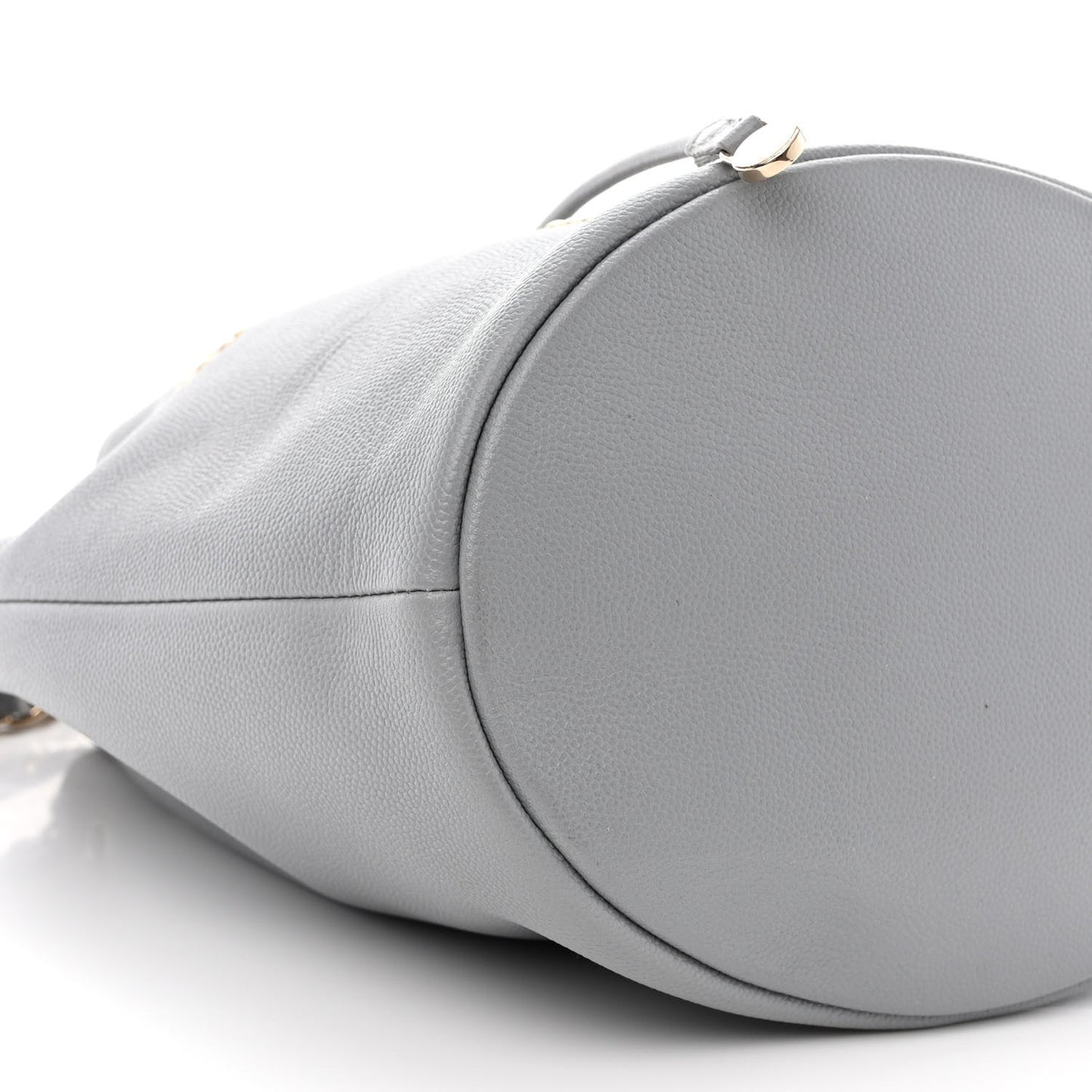 Caviar Deauville Drawstring Bucket Bag Grey