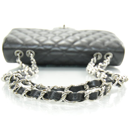 Chanel Caviar Quilted Jumbo Flap Black SHW 6 of 11