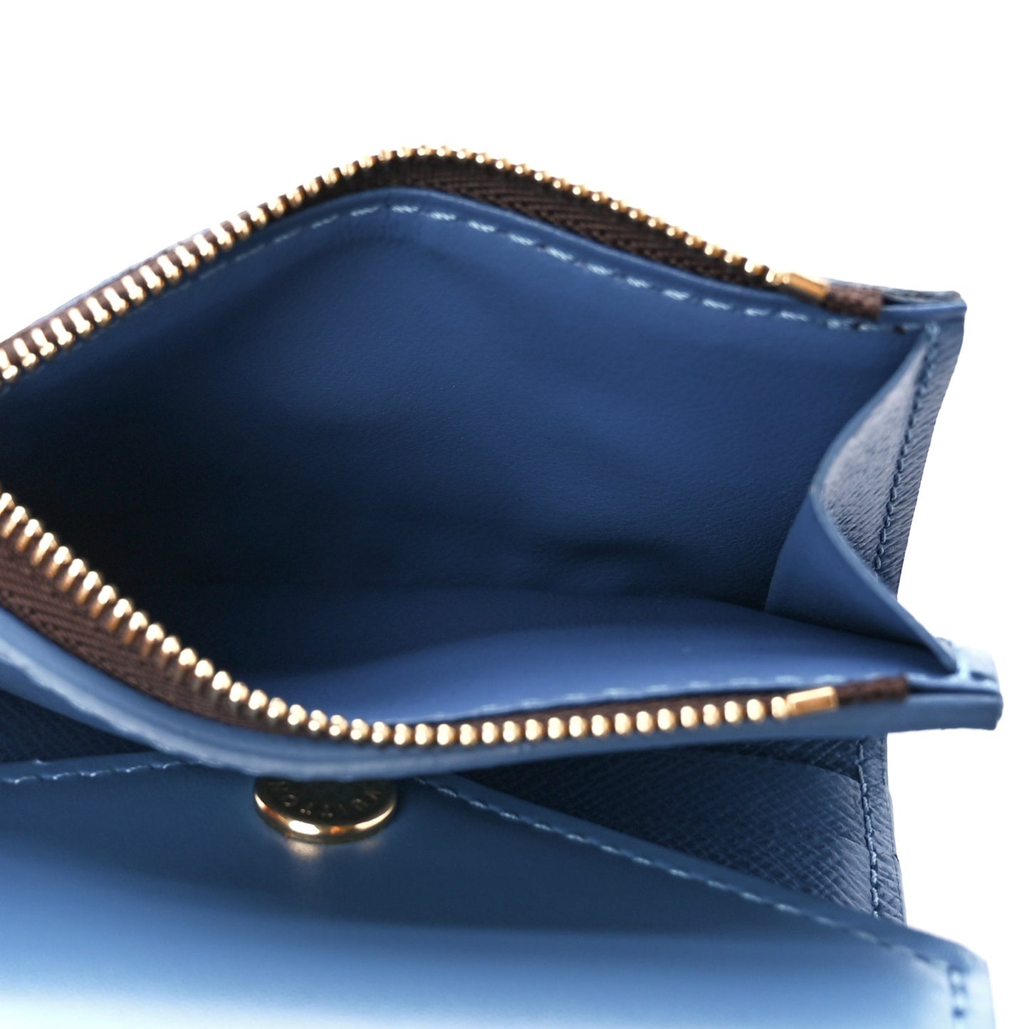 Monogram Zoe Wallet Blue Jean