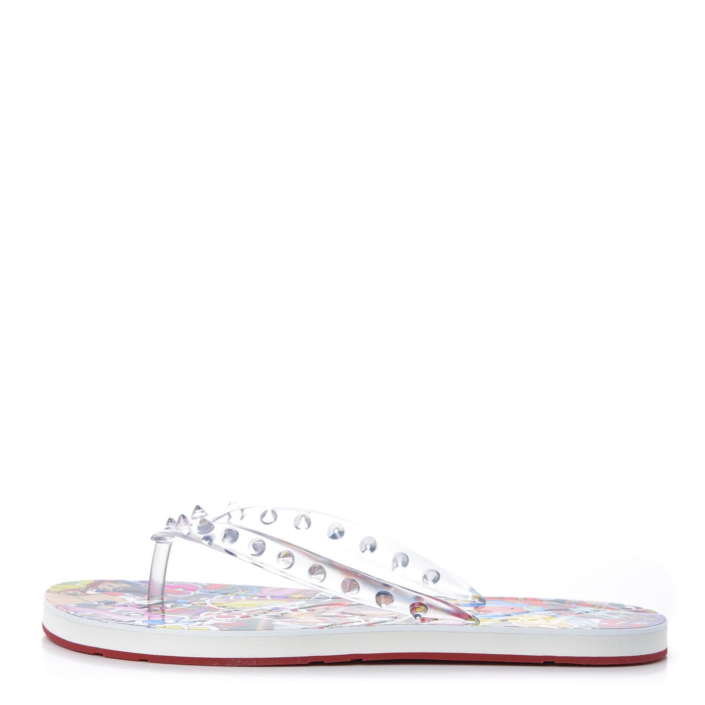 Rubber Spike Loubi Flip Flop 38 Multicolor