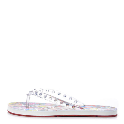 Christian Louboutin Rubber Spike Loubi Flip Flop 38 Multicolor 1 of 9