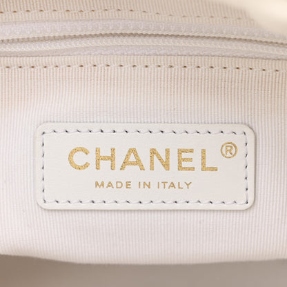Chanel Lambskin Quilted Pearl About Pearls Drawstring Bag White 7 of 13