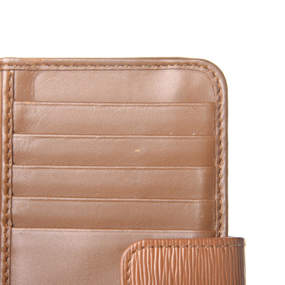 Prada Vitello Move Bi-Color Compact Wallet Caramel 5 of 5