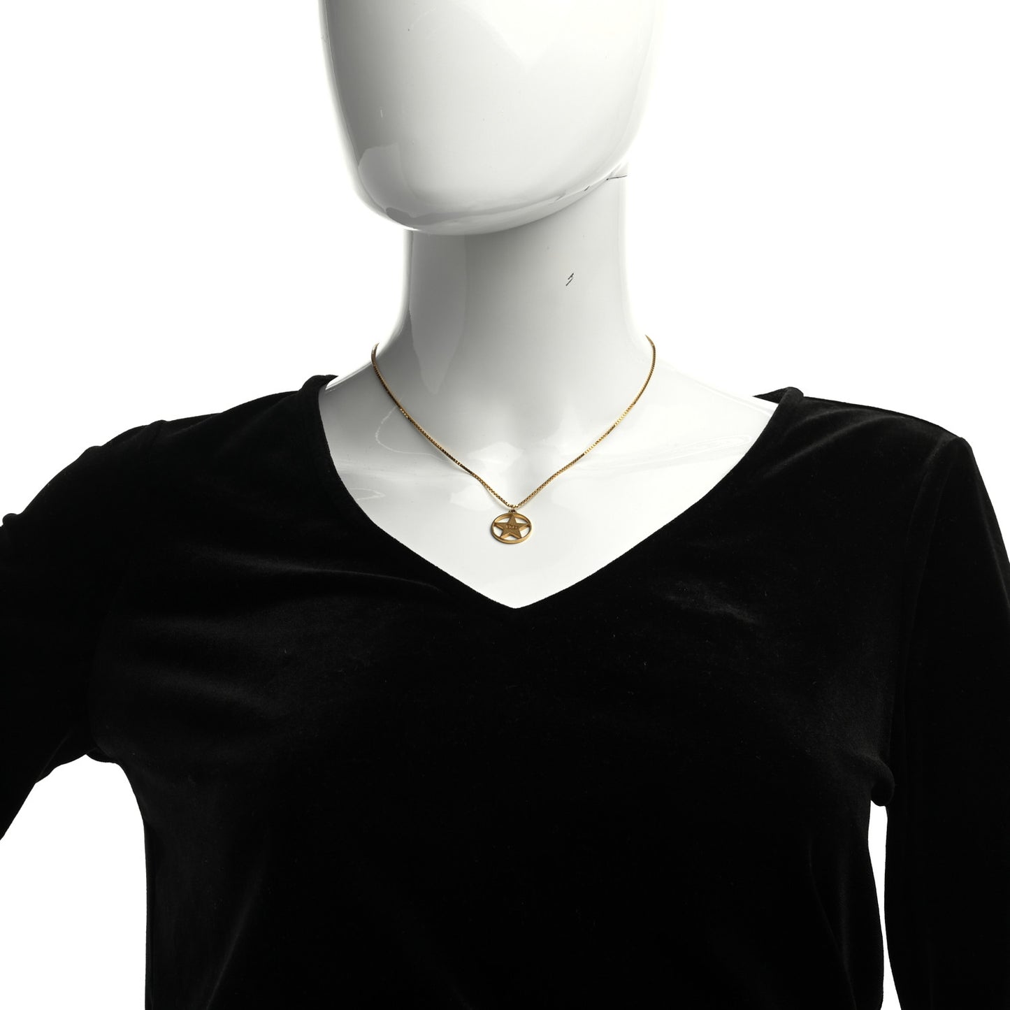 Metal Star Necklace Gold