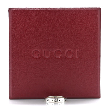 Gucci Sterling Silver Narrow GucciGhost Hamlet Skull Ring 55 7.25 5 of 5