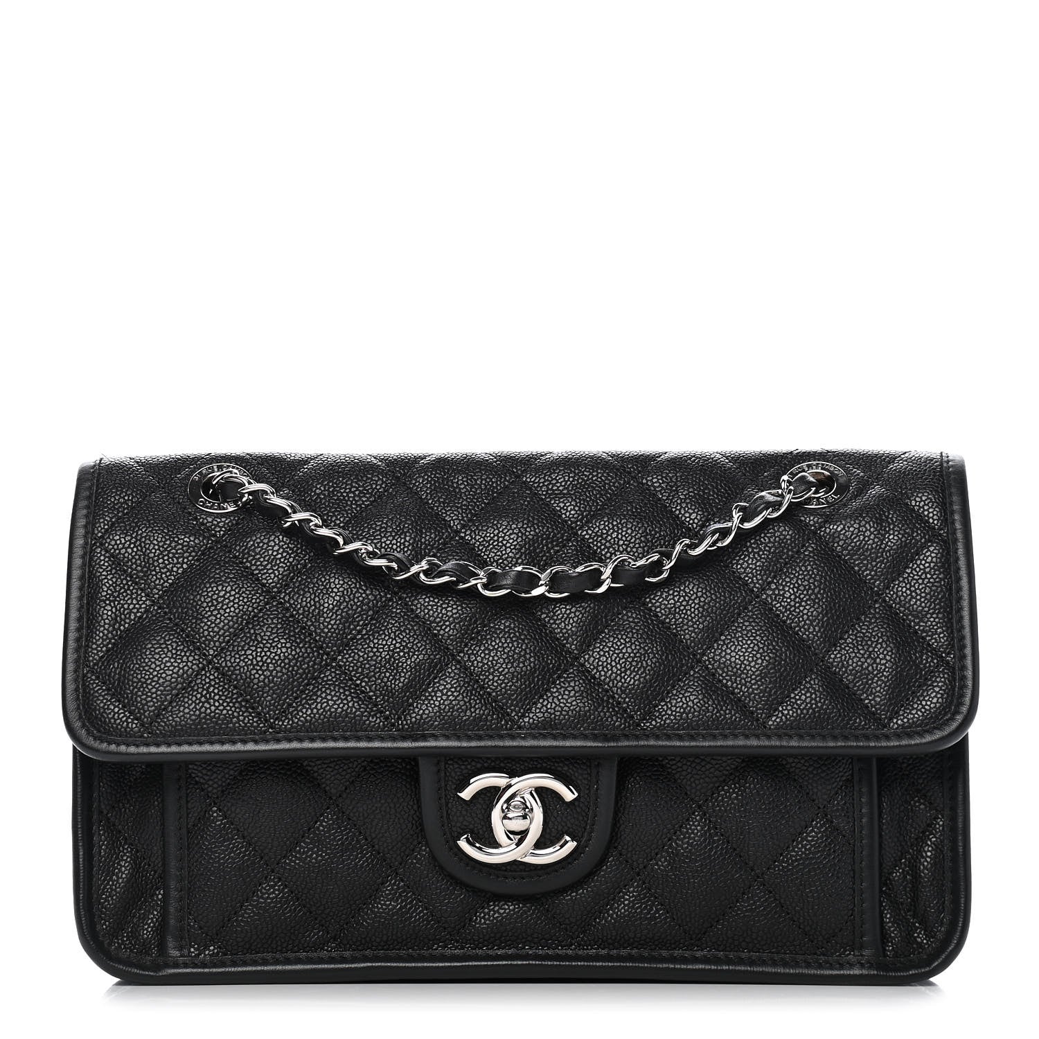 Chanel Caviar Quilted Medium French Riviera Flap Black 1 of 9