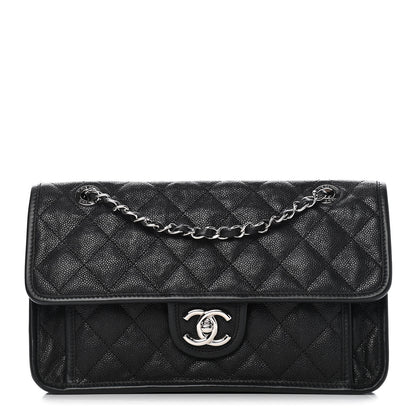 Chanel Caviar Quilted Medium French Riviera Flap Black 1 of 9