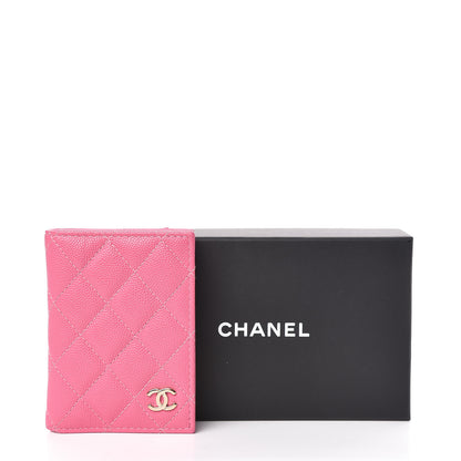 Chanel Caviar Quilted Card Holder Wallet Pink 7 of 7