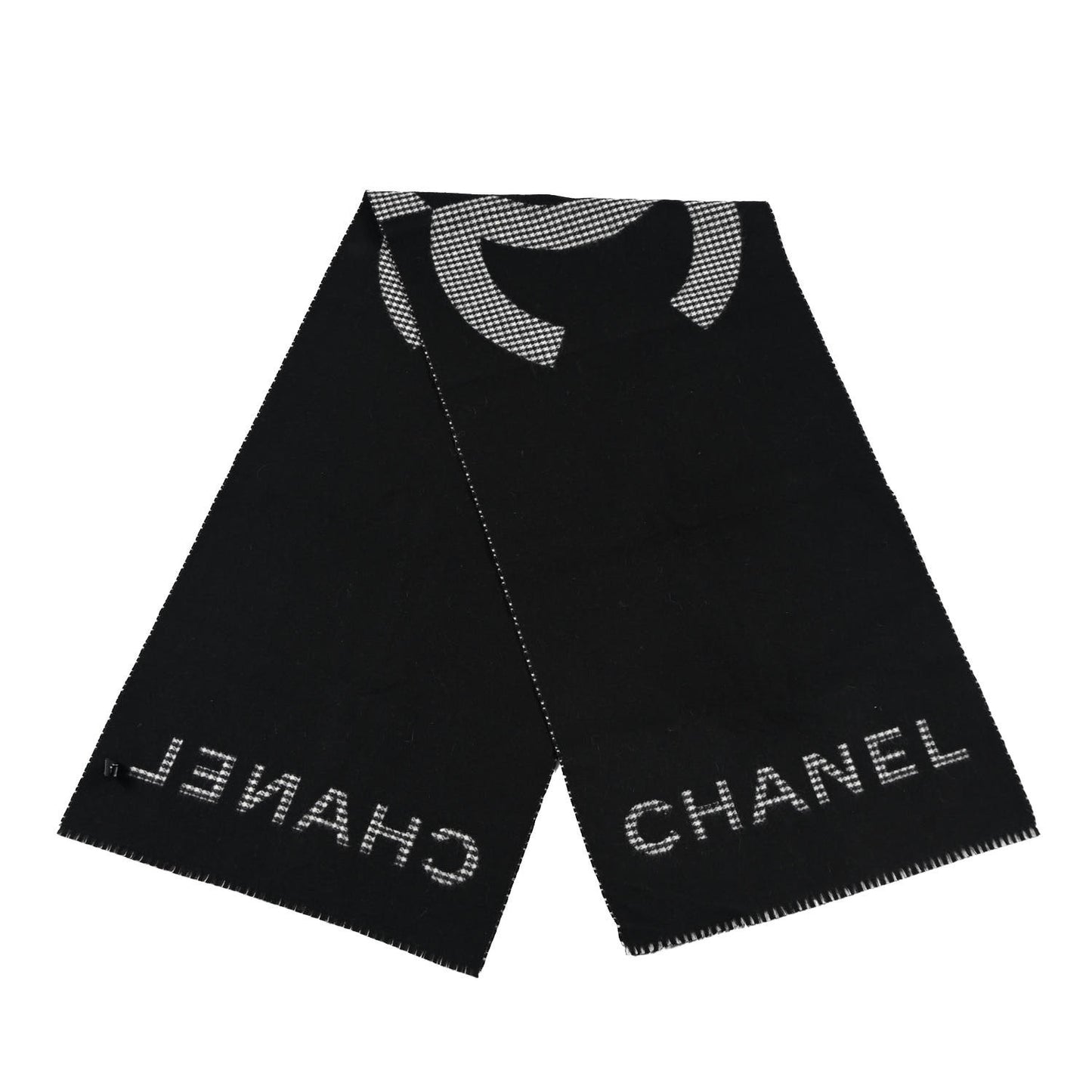 Cashmere CC Stole Black Grey
