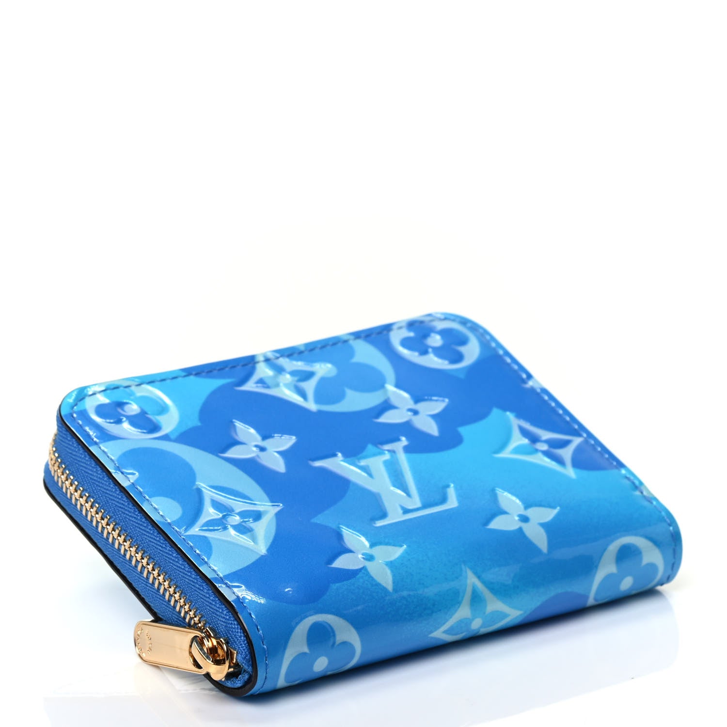 Louis Vuitton Vernis Valentine Zippy Coin Purse Blue 4 of 7