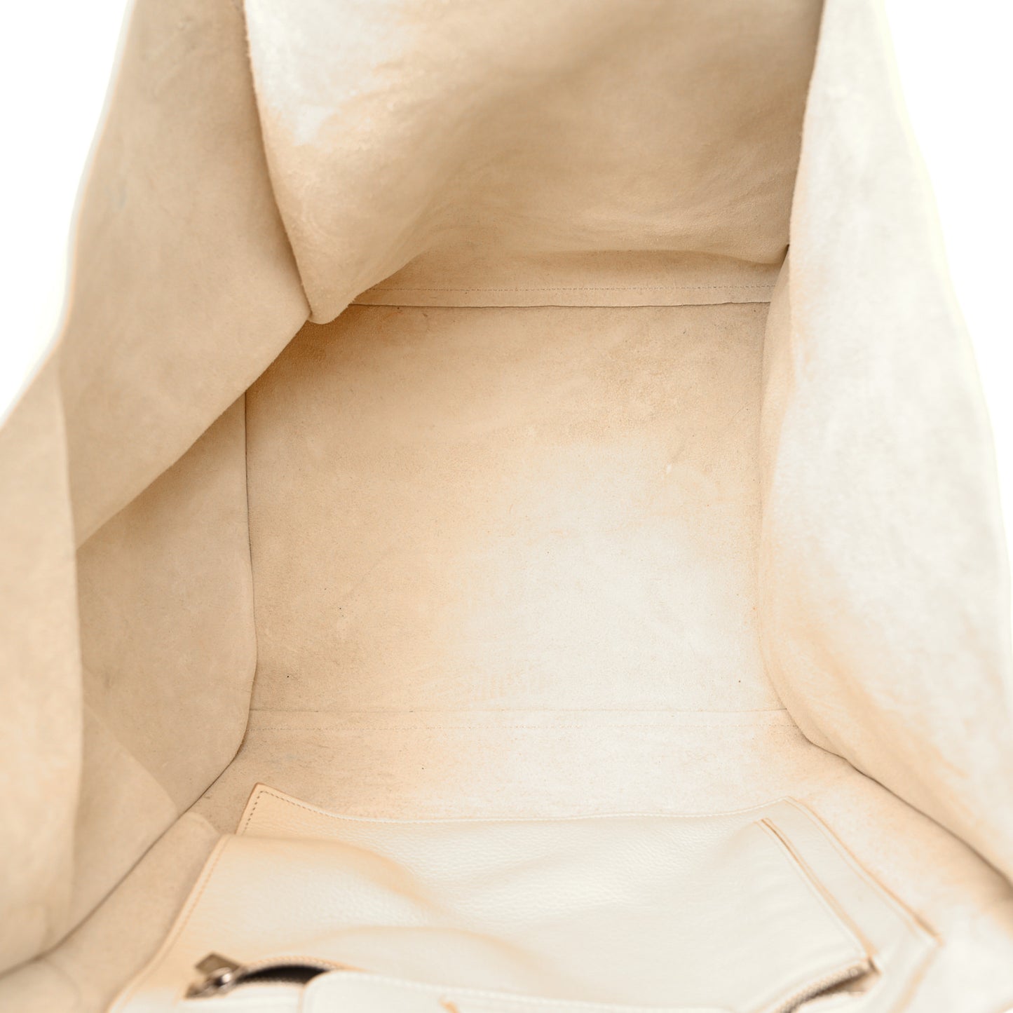 Supple Grained Calfskin Medium Big Bag Vanilla