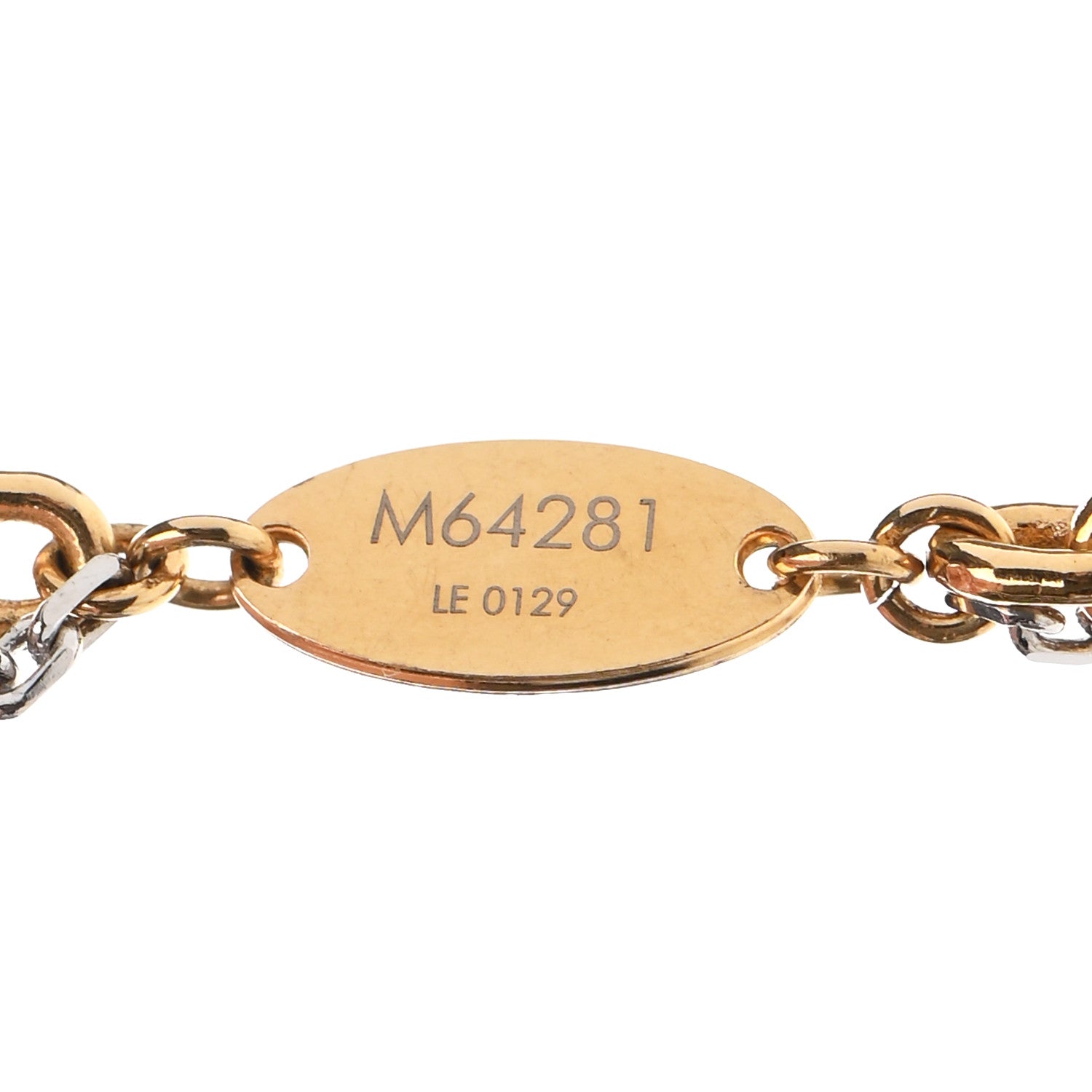 Louis Vuitton Louise Long Necklace Gold 7 of 10