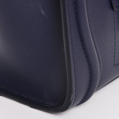 Celine Smooth Calfskin Nano Luggage Navy Blue 9 of 14