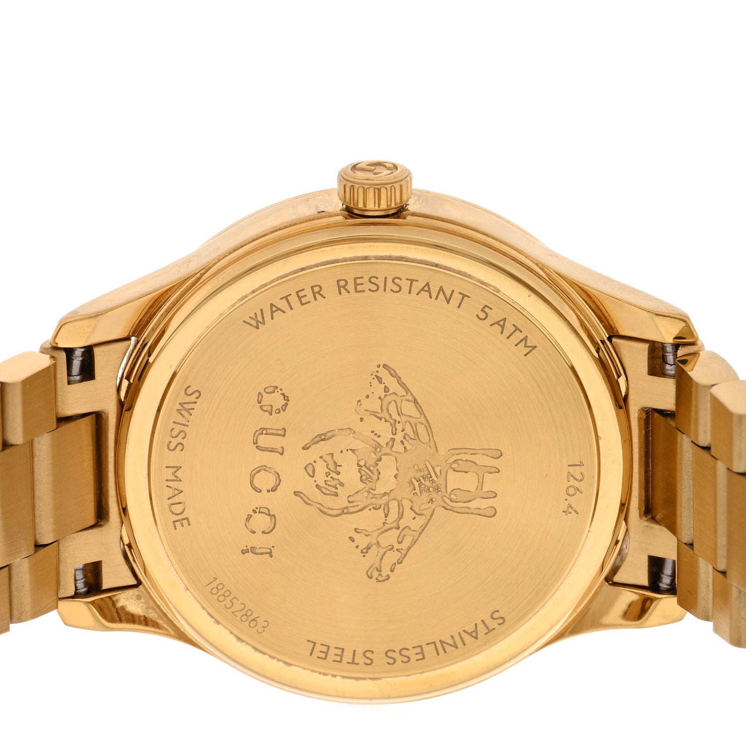Gucci Stainless Steel 32mm G-Timeless Bee Quartz Watch Gold 4 of 5