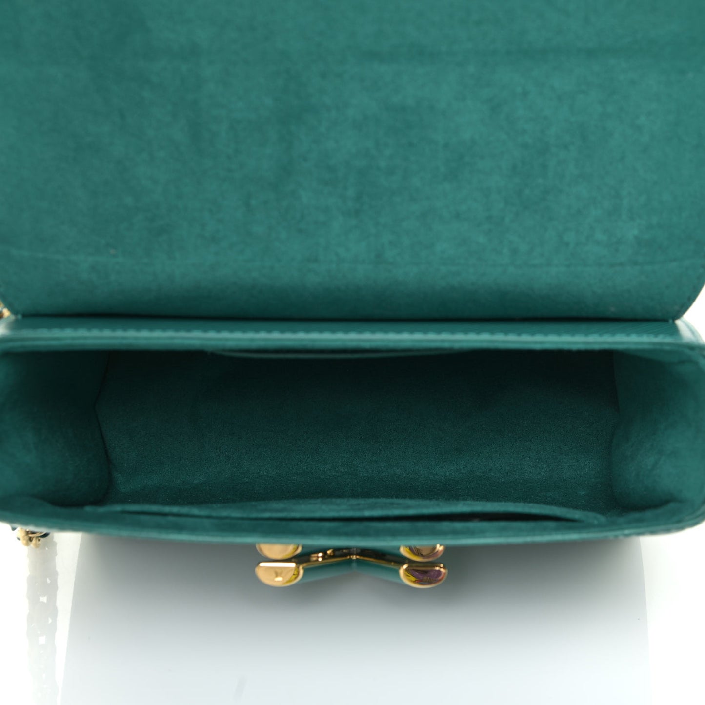 Epi Twist Shoulder Bag MM Emeraude