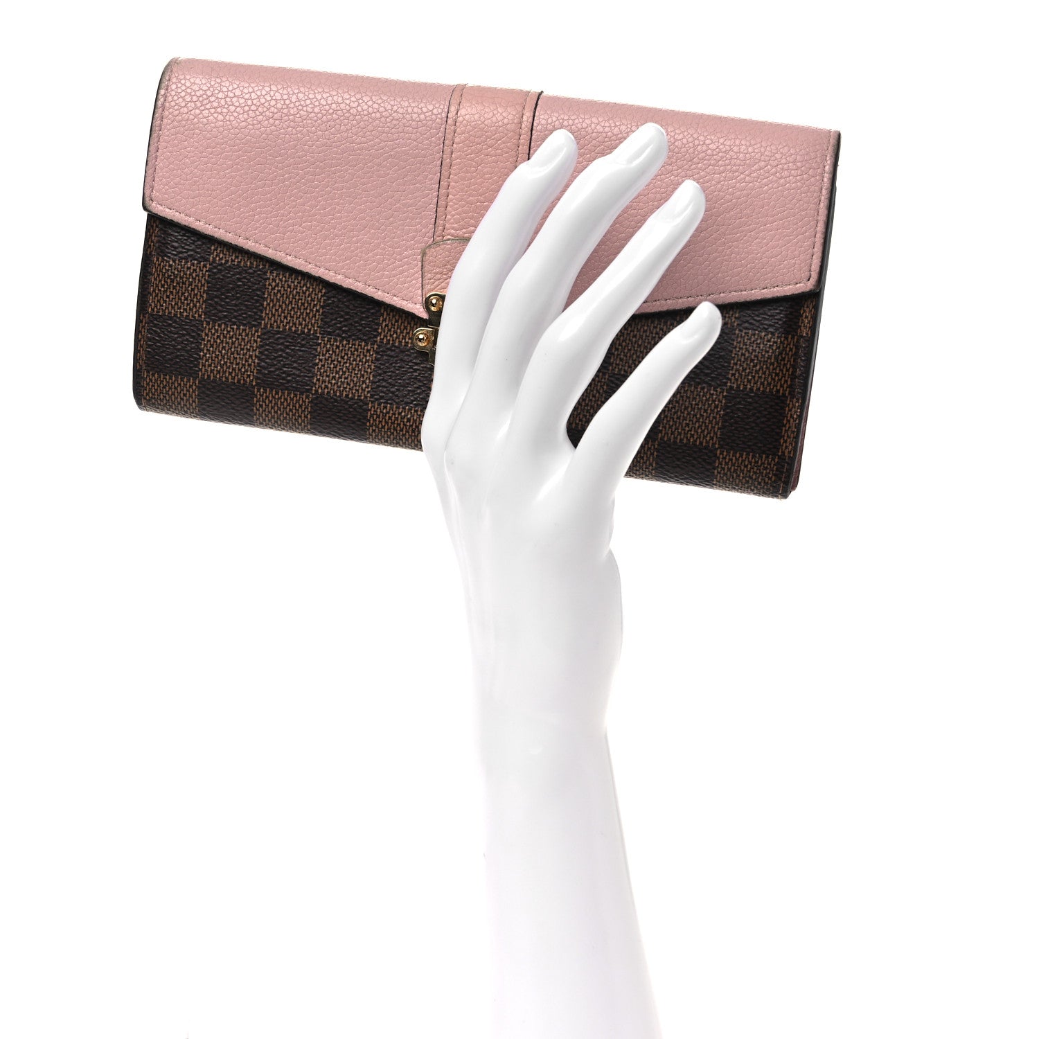 Louis Vuitton Damier Ebene Clapton Wallet Magnolia 2 of 7