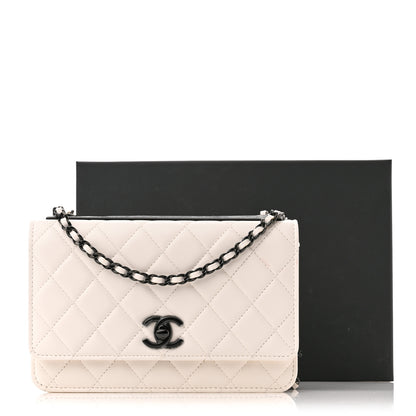 Chanel Lambskin Quilted Trendy CC Wallet On Chain WOC White 12 of 12