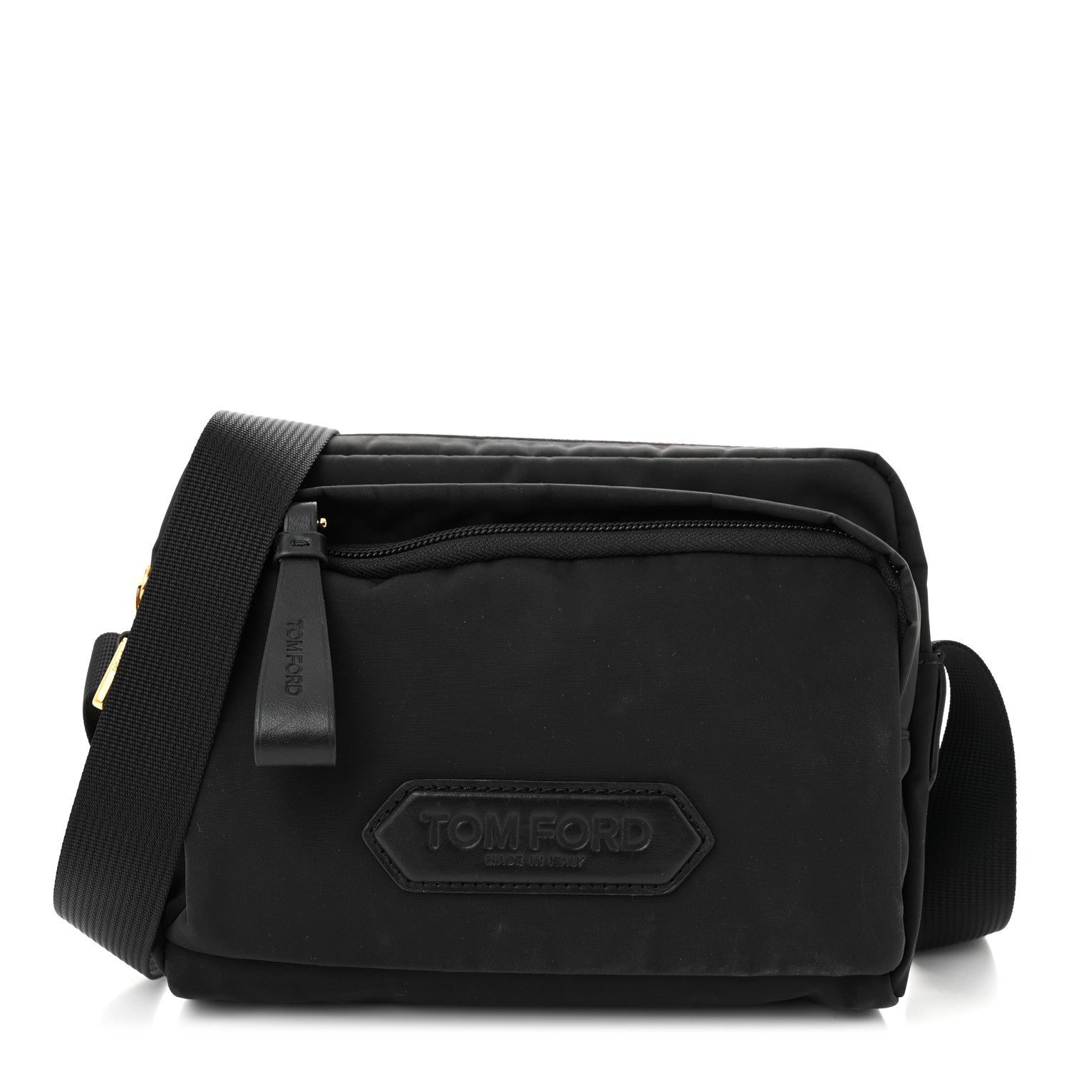 TOM FORD ナイロンメッセンジャーバッグ Tom Ford Nylon Logo Messenger Bag Black 1640507 – FASHIONPHILE