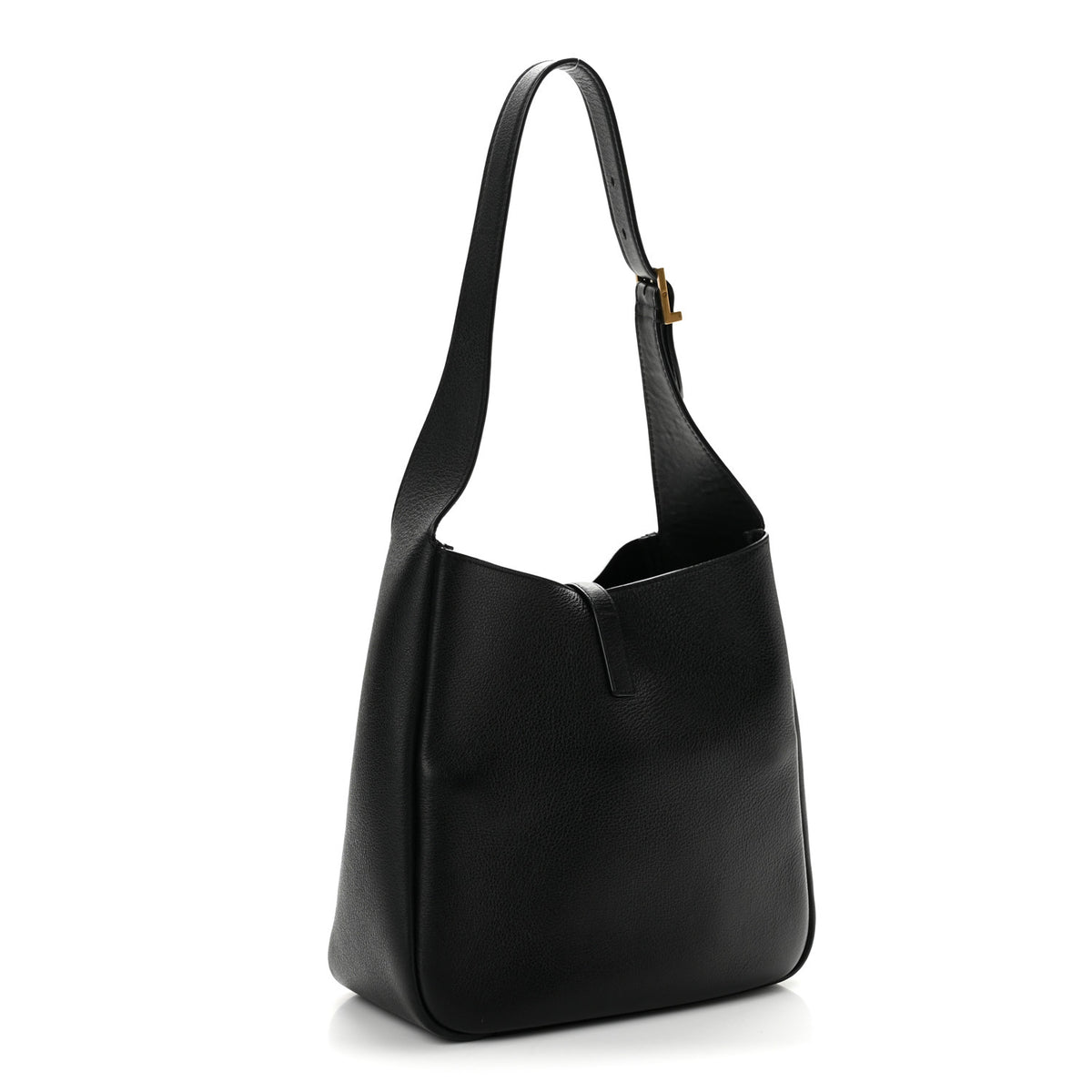 Grained Calfskin Small Le 5 A 7 Soft Hobo Black
