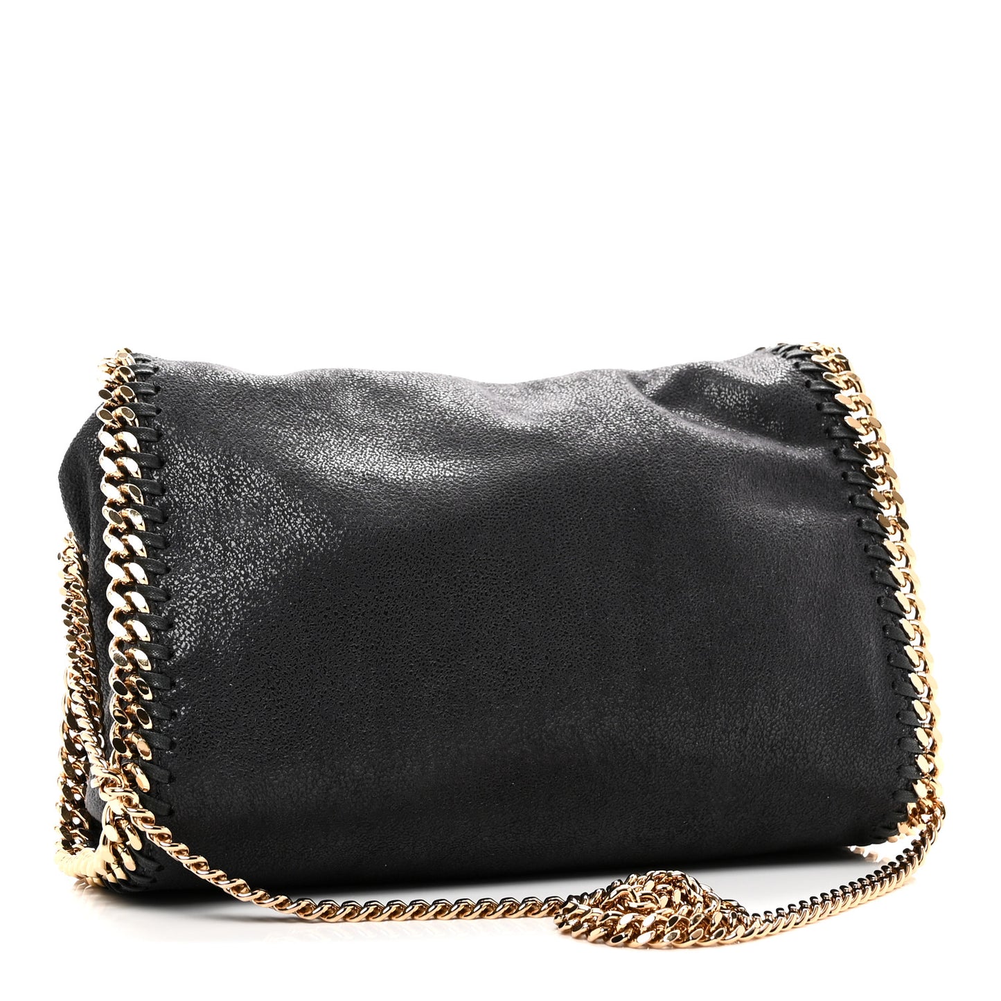 Shaggy Deer Mini Falabella Fold Over Tote Slate