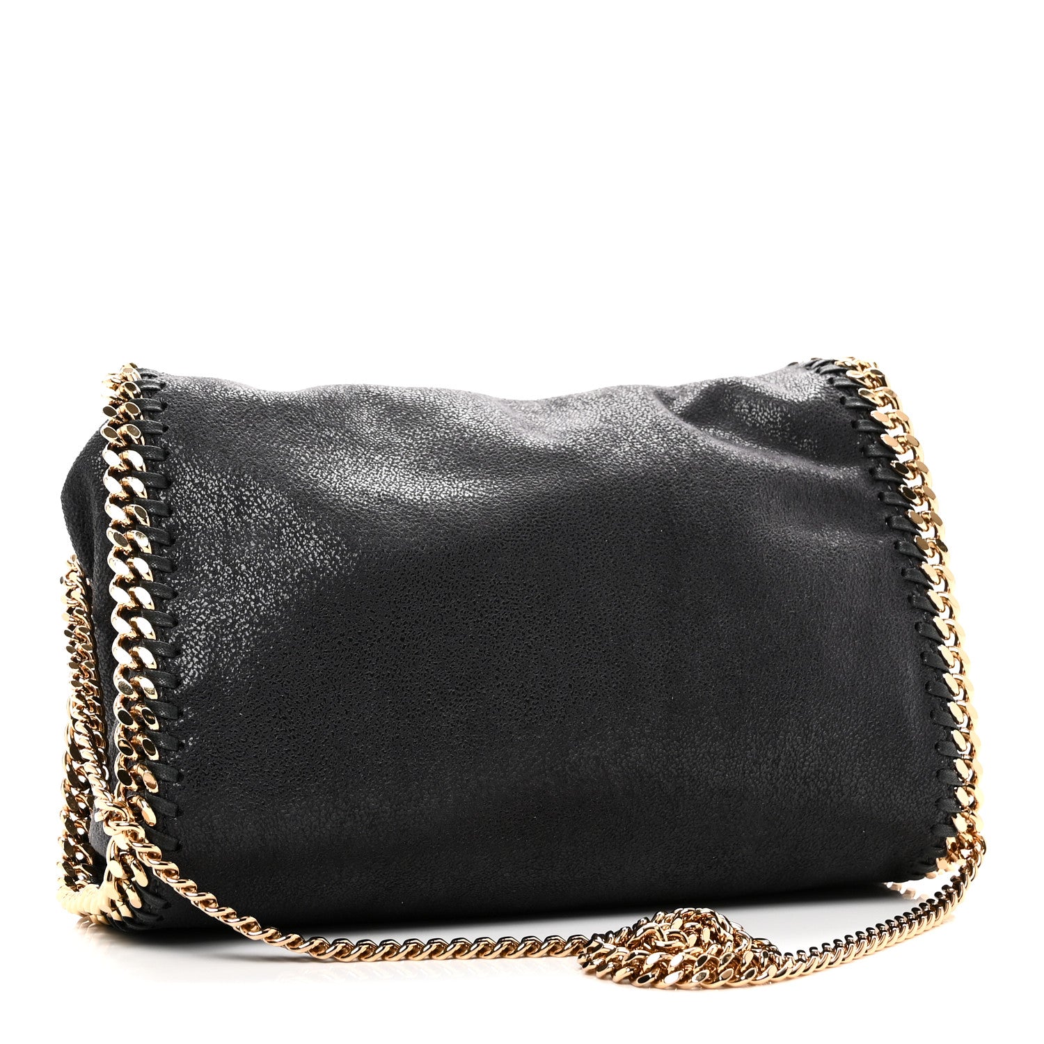 Stella McCartney Shaggy Deer Mini Falabella Fold Over Tote Slate 3 of 9